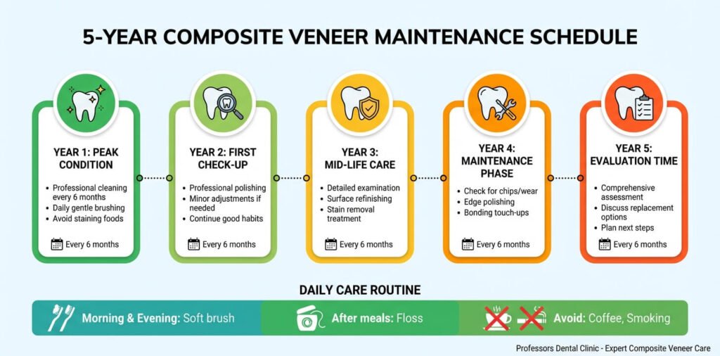 5-Year Composite Veneer Maintenance Schedule